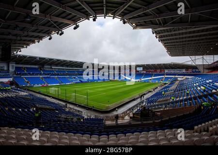 CARDIFF, WALES A general view of the Cardiff City Stadium  during the Premier League match between Cardiff City and Southampton at the Cardiff City Stadium, Cardiff on Saturday 8th December 2018. (Credit: Mark Fletcher | MI News) Stock Photo