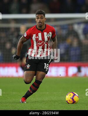 CARDIFF, WALES Mario Lemina of Southampton during the Premier League match between Cardiff City and Southampton at the Cardiff City Stadium, Cardiff on Saturday 8th December 2018. (Credit: Mark Fletcher | MI News) Stock Photo