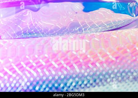 Abstract blurred snakeskin background. Neon silver snake skin pattern texture background Stock Photo