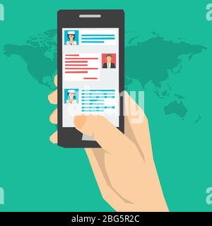 Online Medical Consultation Concept Stock Vector