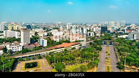 Gambir railway station in Jakarta, Indonesia Stock Photo