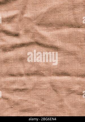 Brown texture background. Brown natural linen texture. Brown cloth texture Stock Photo