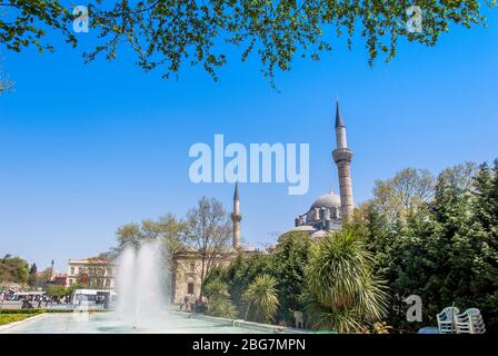 Beyazit, Fatih, Istanbul, Turkey, 22 April 2006: Bayezit Mosque, Sultan 2. Bayezit 1506 Stock Photo