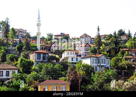 Akcaabat, Trabzon, Turkey, 26 June 2008: Historical Buildings Stock Photo