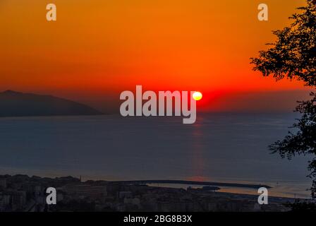 Trabzon, Turkey, 26 June 2008: Sunset, Boztepe Stock Photo