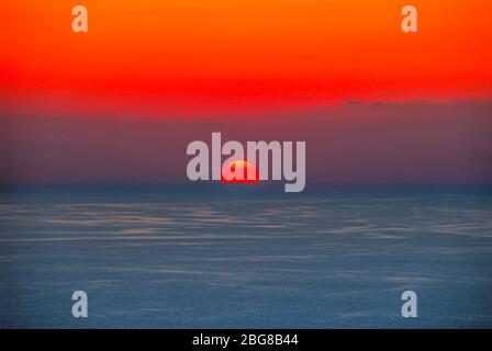 Trabzon, Turkey, 26 June 2008: Sunset, Boztepe Stock Photo