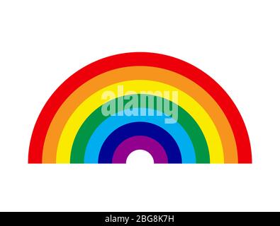 Rainbow Icon. Vector Illustration  Stock Vector
