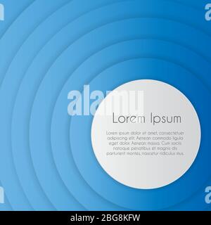 Abstract Circle Background with Place for text. Vector Illustration Stock Vector