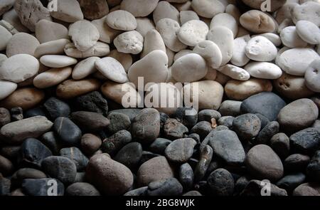 abstract two tone of stone for decoration Stock Photo