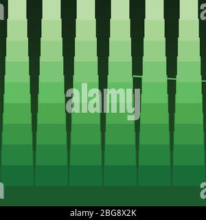 halftone star and geometric shape green background, vector illustration Stock Vector