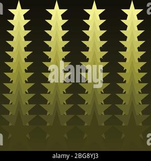 halftone star and geometric shape yellow background, vector illustration Stock Vector