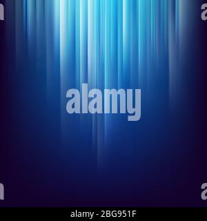 Abstract dark space background with glowing blue light lines. EPS 10 Stock Vector