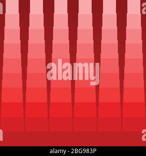 halftone star and geometric shape red background, vector illustration Stock Vector