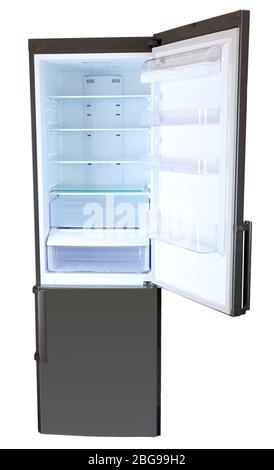 Two door gray refrigerator Stock Photo