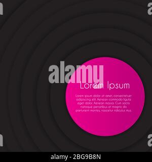 Abstract Circle Background with Place for text. Vector Illustration Stock Vector