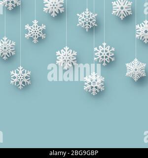 Christmas origami snowflake card template. EPS 10 vector Stock Vector