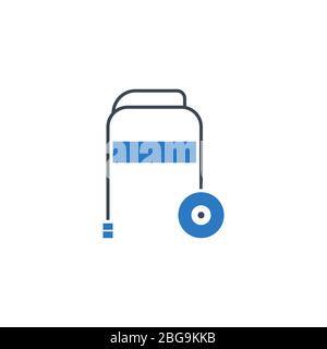 Walker related vector glyph icon. Stock Vector