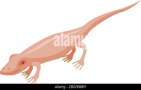 Reptile icon, isometric style Stock Vector