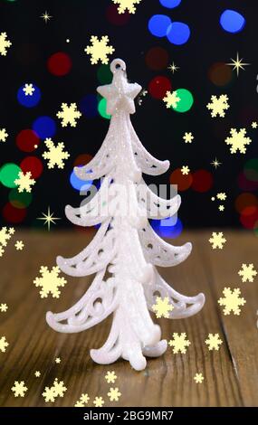 Decorative Christmas tree isolated on white Stock Photo