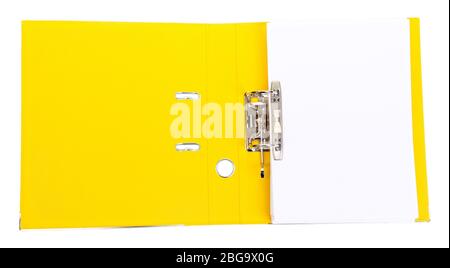 Open file folder isolated on white Stock Photo