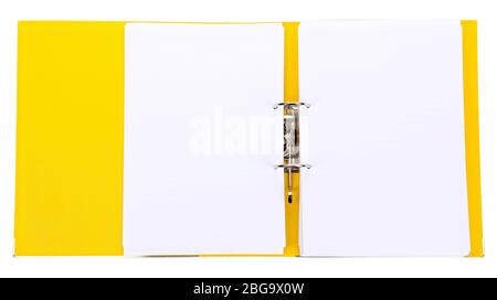 Open file folder isolated on white Stock Photo