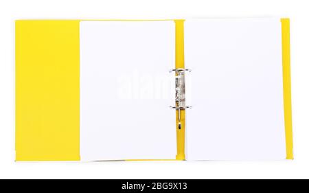 Open file folder isolated on white Stock Photo