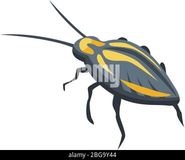Cockroach icon, isometric style Stock Vector