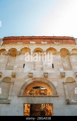 Diocletian's palace Golden Gate in Split, Croatia Stock Photo