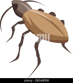 Cockroach beetle icon, isometric style Stock Vector