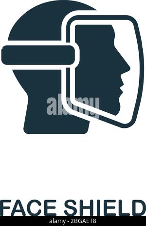 Dust protection icon with shield simple design Stock Vector Image & Art ...