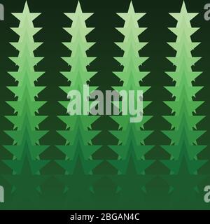 halftone star and geometric shape green background, vector illustration Stock Vector