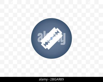 Razor blade icon. Vector illustration, flat design. Stock Vector