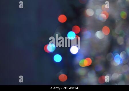 City night light blur bokeh. Defocused background. City lights blurred bokeh background. Stock Photo