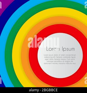 Abstract Circle Background with Place for text. Vector Illustration Stock Vector
