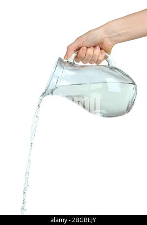 Water Pouring into a Pitcher. Stock Image - Image of isolated, fall:  59978393
