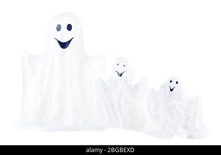 Halloween ghosts, isolated on white Stock Photo