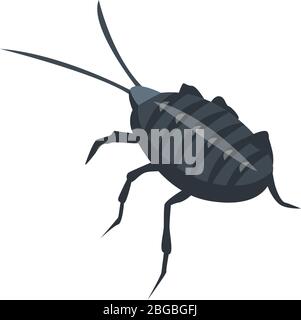 Biology cockroach icon, isometric style Stock Vector