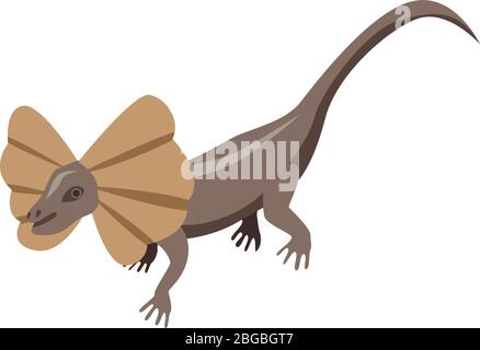 Butterfly lizard icon, isometric style Stock Vector