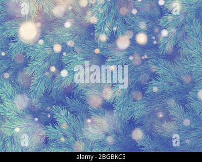 Christmas background with shining lights bokeh. EPS 10 Stock Vector