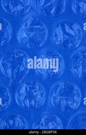 Color plastic bubble packing material, close-up Stock Photo