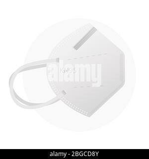 Respiratory Protective Mask - KN95 - Icon as EPS 10 File Stock Vector ...