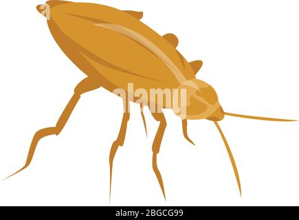 Gold cockroach icon, isometric style Stock Vector