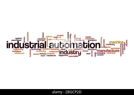 Robotics word cloud concept on white background Stock Photo - Alamy