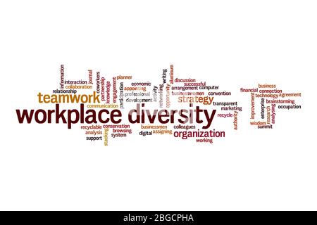 Diversity, word cloud concept on white background Stock Photo - Alamy
