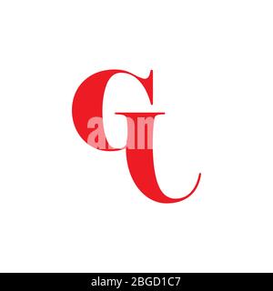letter qg simple logo vector Stock Vector