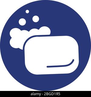 soap with foam fill style icon Stock Vector Image & Art - Alamy