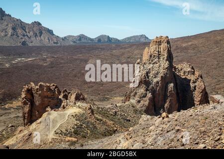 Peculiar Mars-like landscape as seen from the strategic viewpoint at Llano  de Ucanca, revealing igneous rocks, solidified lava and volcanic ash Stock  Photo - Alamy