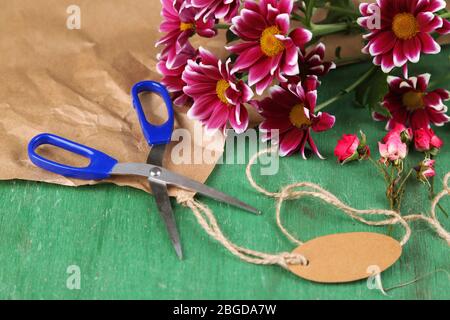 Working place of florist. Conceptual photo Stock Photo