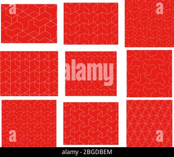 This is a illustration of Seamless Japanese pattern of shapes representing windmills Stock Vector