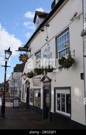 The Sun Inn, Waltham Abbey, Essex, dates to at least 1633. Stock Photo